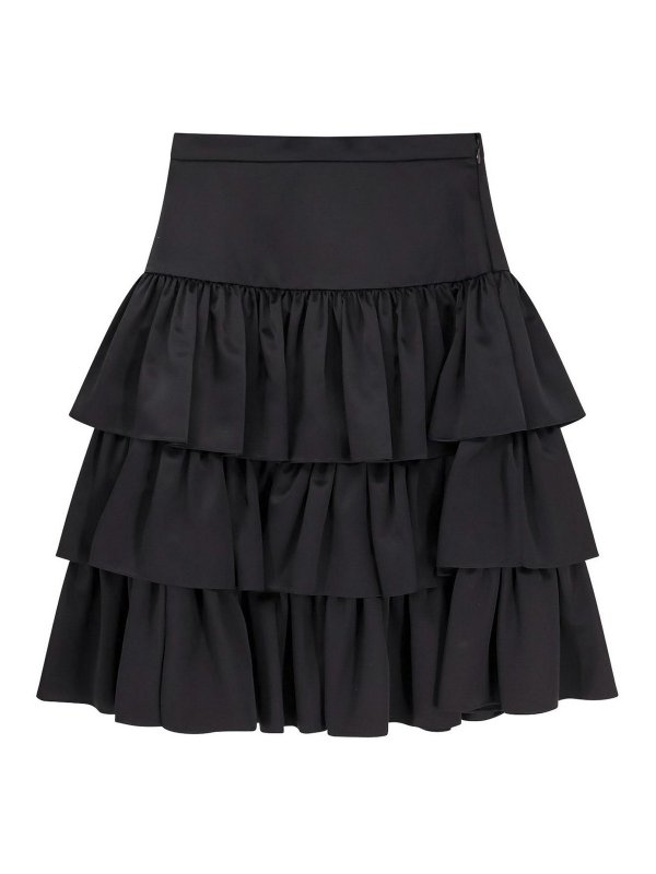 VALENTINO: ミニスカート - ミニスカート - 黒