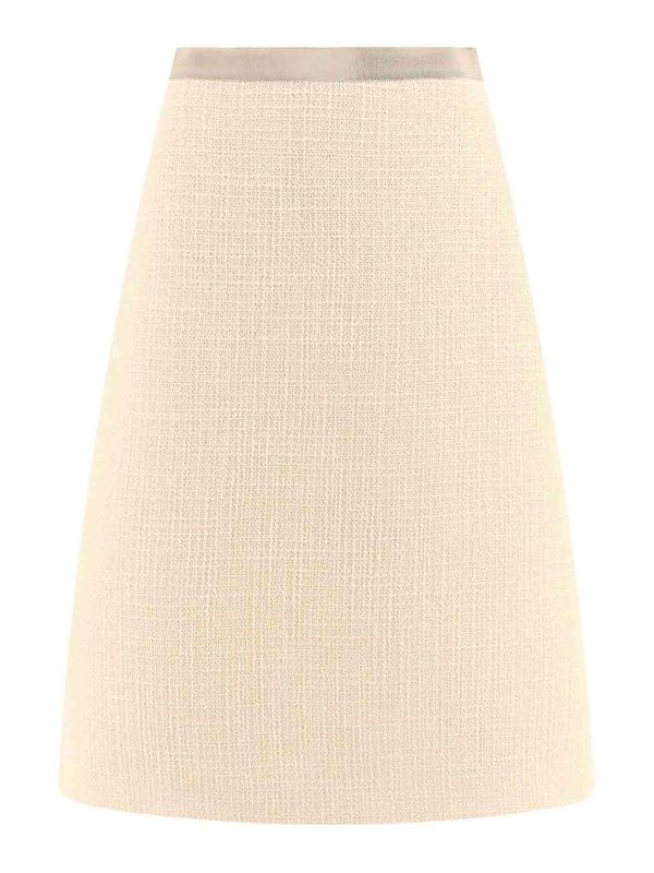 VALENTINO: ミニスカート - ミニスカート - ベージュ