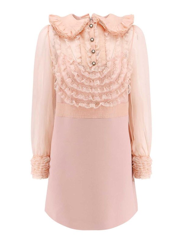 VALENTINO: knee length dresses - Pink dresses