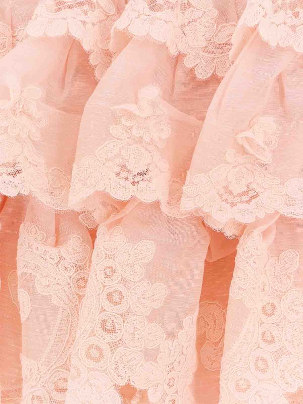 The Best Shops ZIMMERMANN: ニーレングスドレス - 膝丈ドレス - ヌードカラー