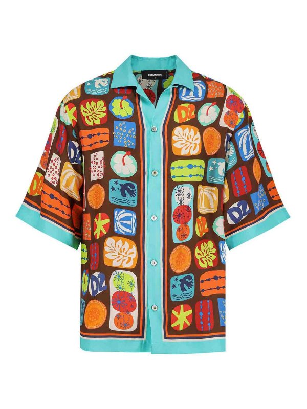 DSQUARED2: Chemises - Chemise - Bleu Clair