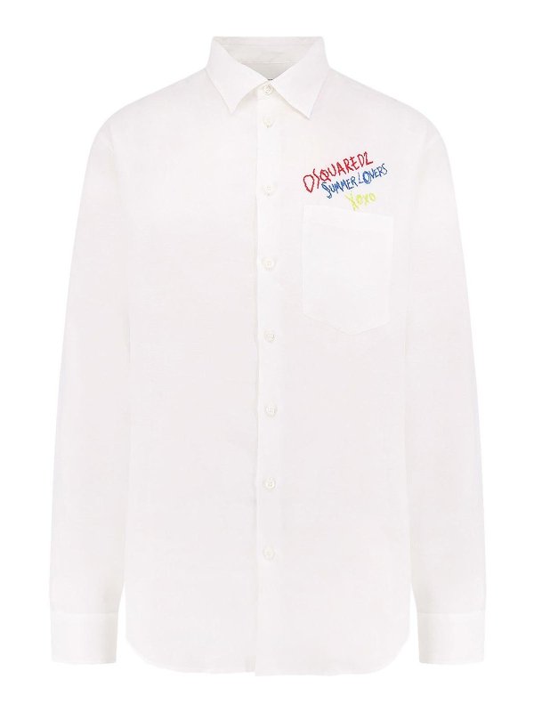 DSQUARED2: Hemden - Hemd - Weiß