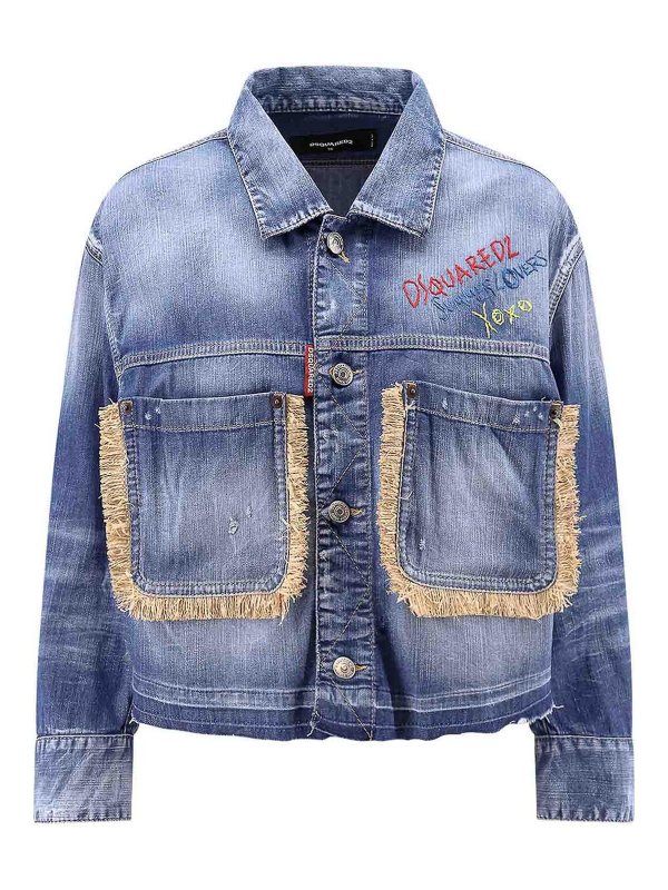 DSQUARED2: denim jacket - Blue jackets