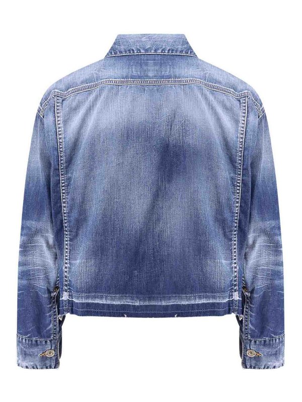 DSQUARED2: denim jacket online - Blue jackets
