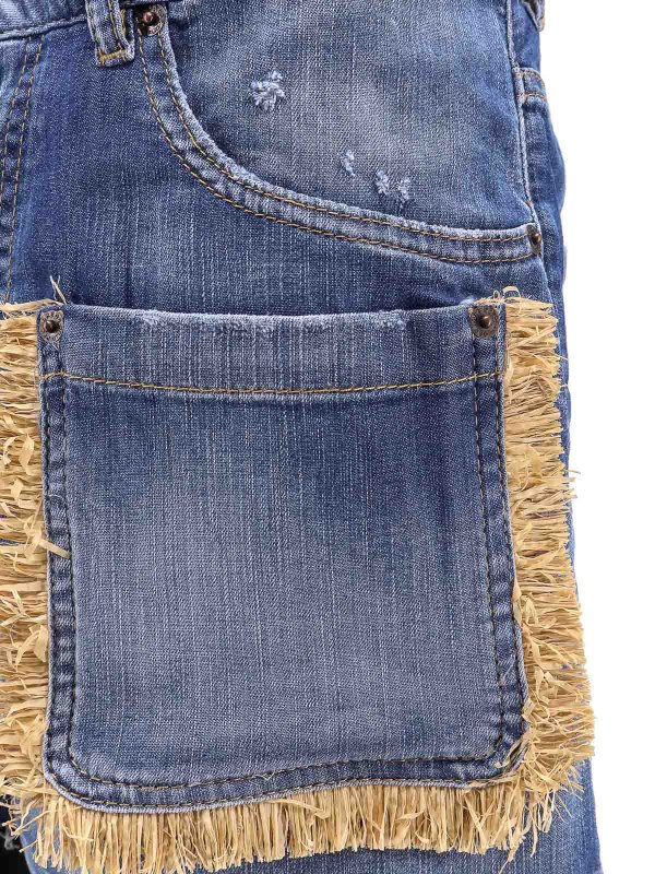 The Best Shops DSQUARED2: Trousers Shorts - Blue shorts