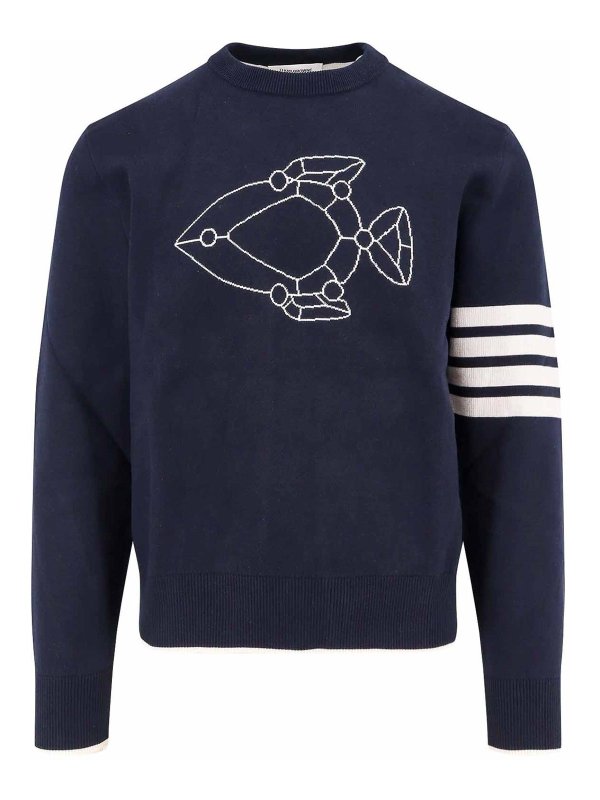 THOM BROWNE: ボートネック - ボートネック - 黒