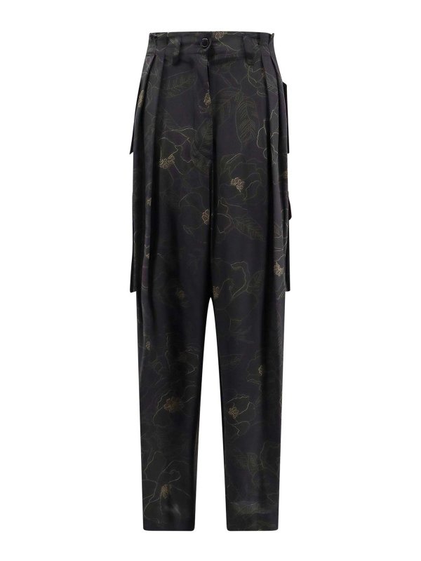 DRIES VAN NOTEN: Pantalones casual - Pantalón Casual - Negro