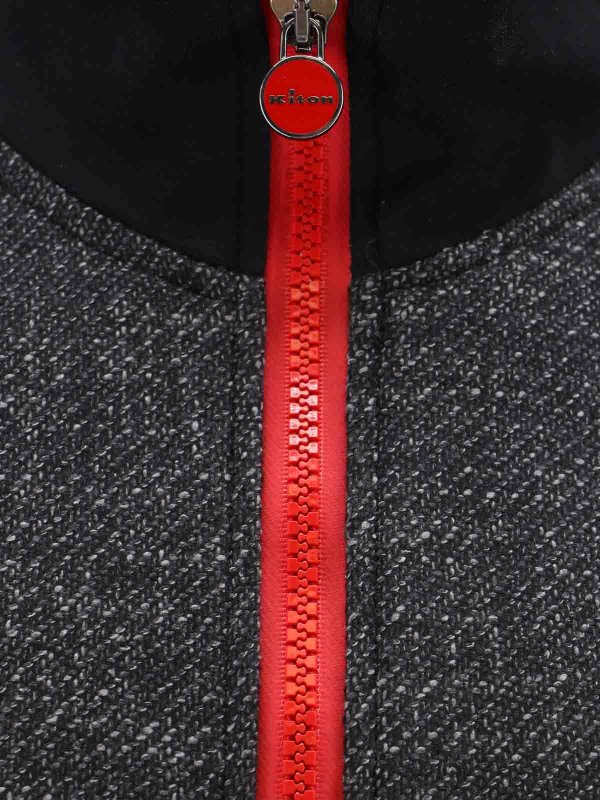 The Best Shops KITON: maglia collo a barchetta - Maglie Grigio