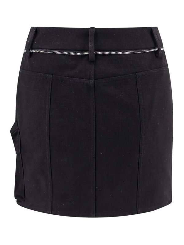 MONCLER: mini skirts online - Black skirts