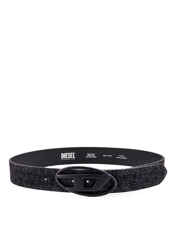 DIESEL: Cinturones - Cinturón - Negro