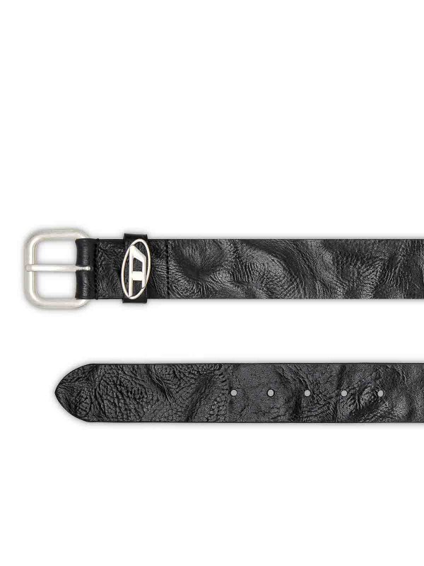 DIESEL: belts online - Black belts