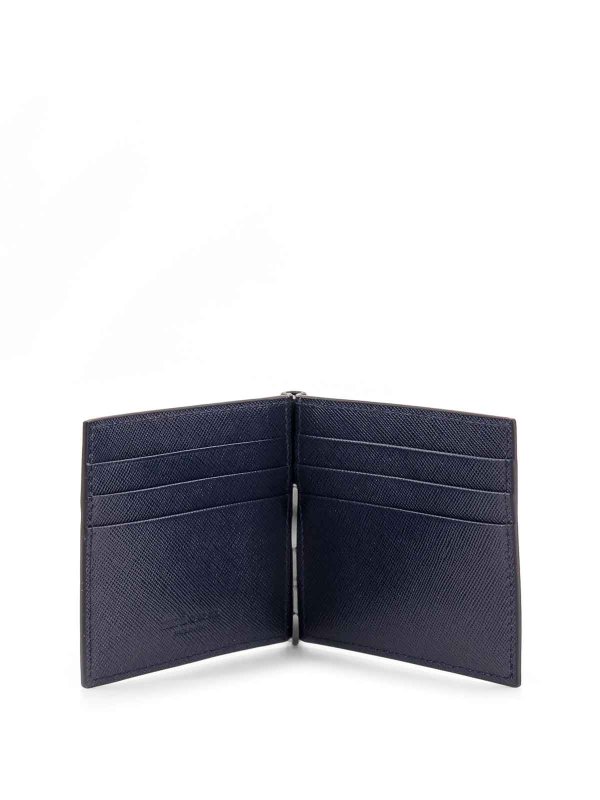 The Best Shops KITON: wallets & purses - Blue wallets