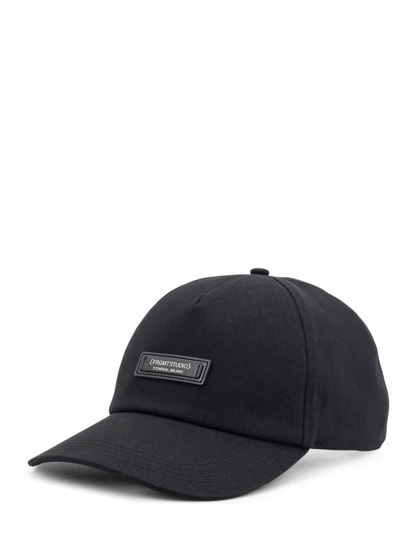 MONCLER: hats & caps online - Black hats