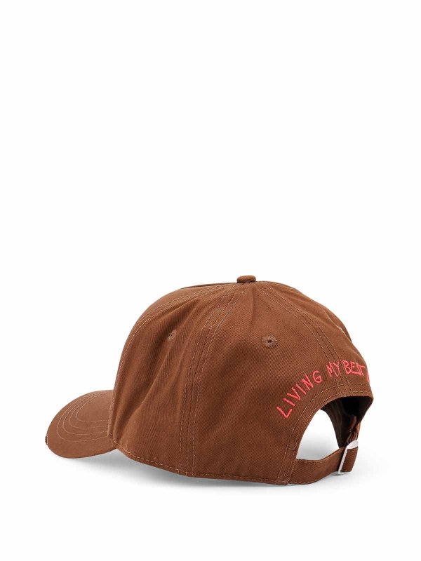 The Best Shops DSQUARED2: hats & caps - Brown hats