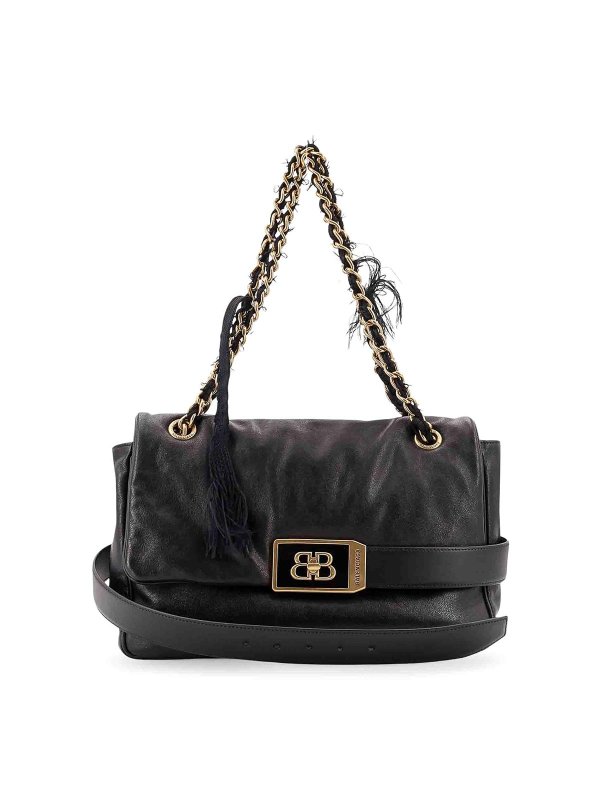 BALENCIAGA: cross body bags - Black bags