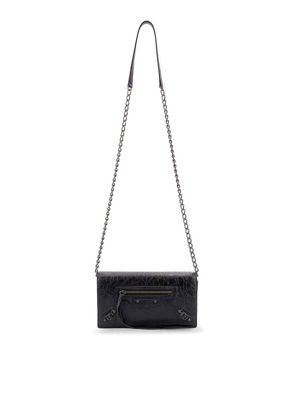 BALENCIAGA: クロスボディバッグ - クロスボディバッグ - 黒