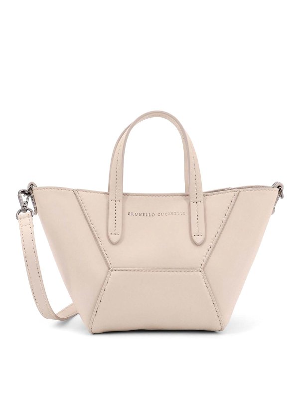 BRUNELLO CUCINELLI: クロスボディバッグ - クロスボディバッグ - 白