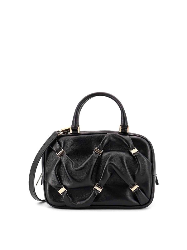 FERRAGAMO: クロスボディバッグ - クロスボディバッグ - 黒