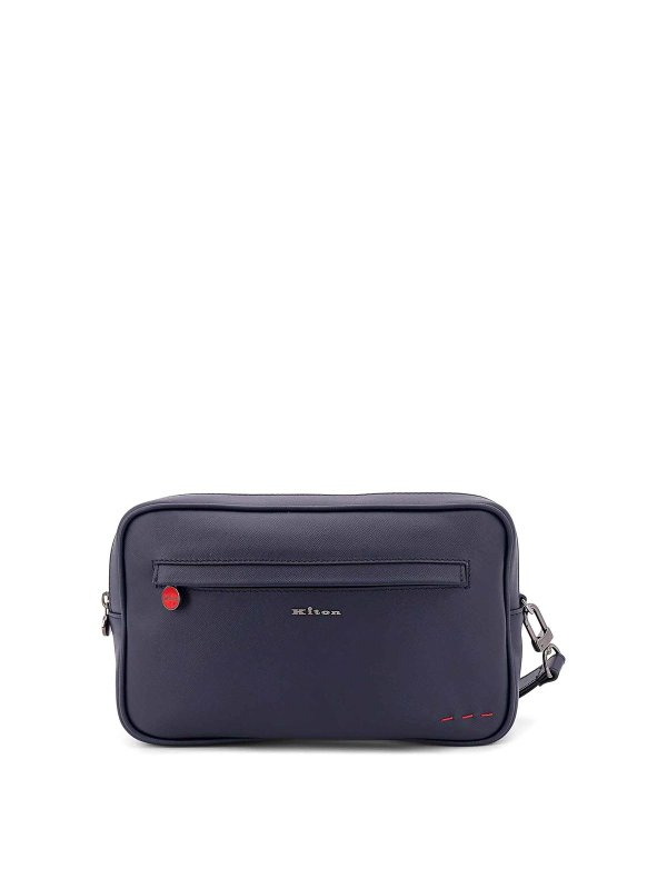 KITON: Clutches - Clutch - Blau