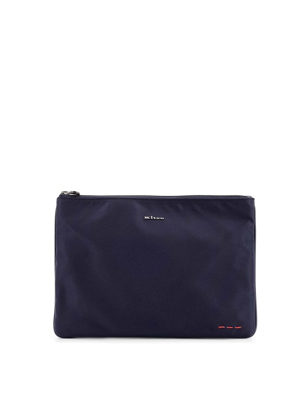 KITON: pochette - Borse Blu