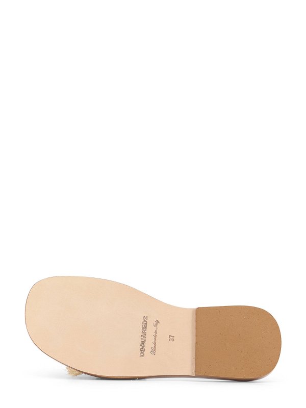 Beige sandals shop online: DSQUARED2