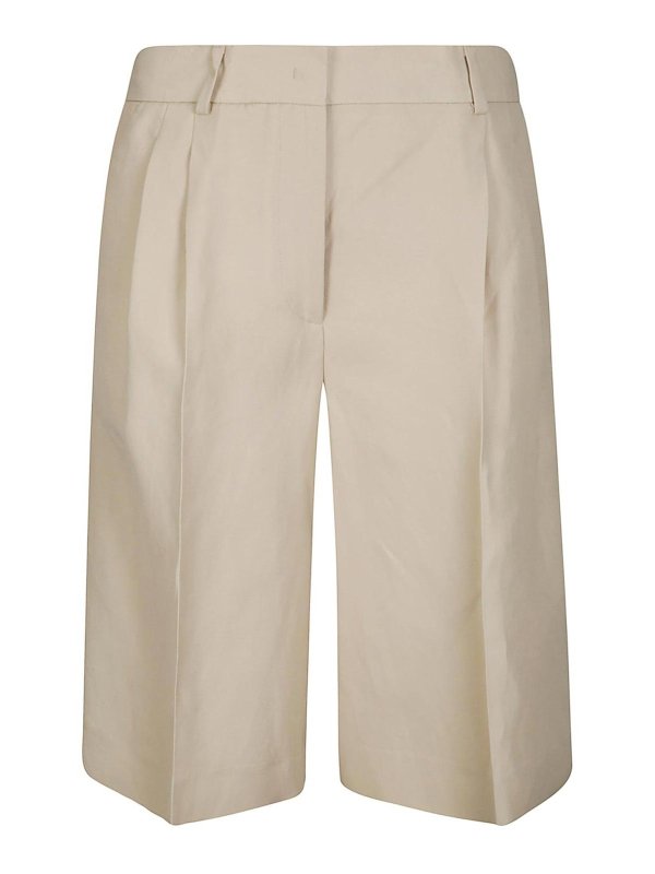 ALBERTO BIANI: トラウザーショーツ - ショートパンツ - ベージュ
