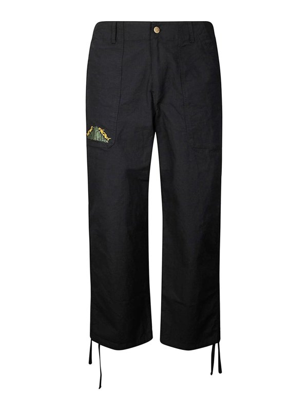 BRAIN DEAD: Pantalones casual - Pantalón Casual - Negro