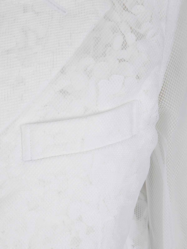 The Best Shops COMME DES GARCONS: giacche casual - Giacca in chiffon a maniche lunghe a rete