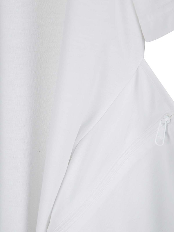 The Best Shops COMME DES GARÇONS HOMMES PLUS: t-shirts - White t-shirt creases pocket