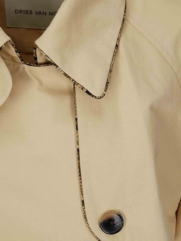 The Best Shops DRIES VAN NOTEN: cappotti corti - Trench in cotone