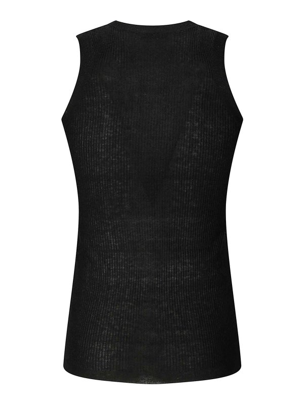 HIRA: Top e canotte online - Top senza maniche a costine