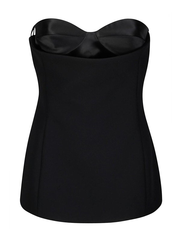 KHAITE: Top e canotte - Top ayla nero senza maniche