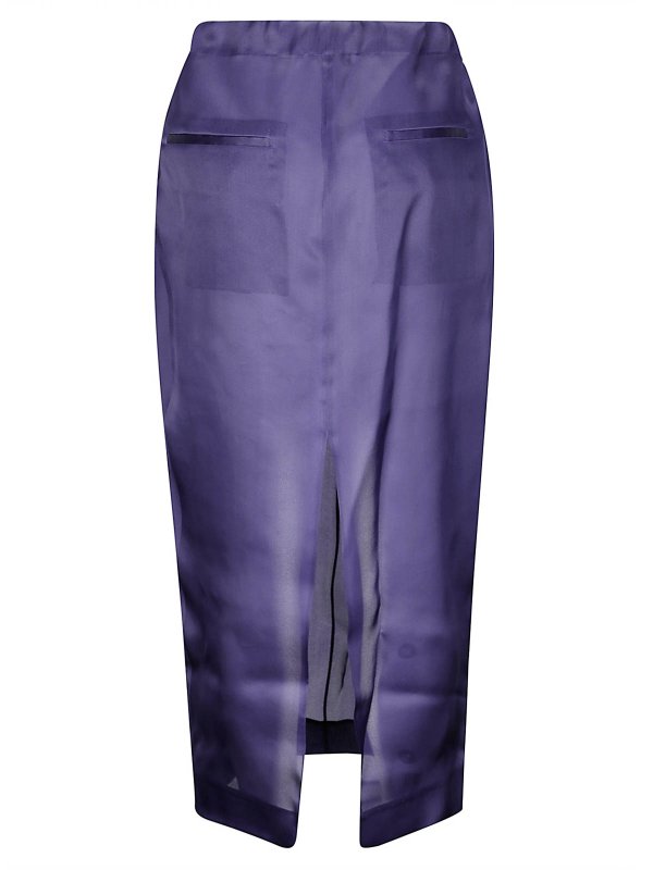 KHAITE: ニーレングススカート＆ミディ丈 online - 膝丈/ミディスカート - ブルー