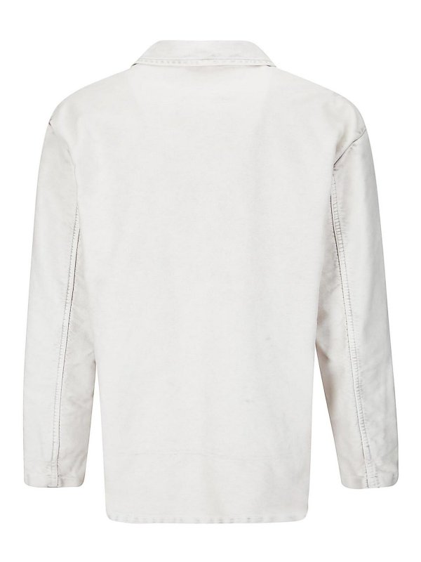 Maison Margiela: Knielange Mäntel online - Knielanger Mantel - Grau