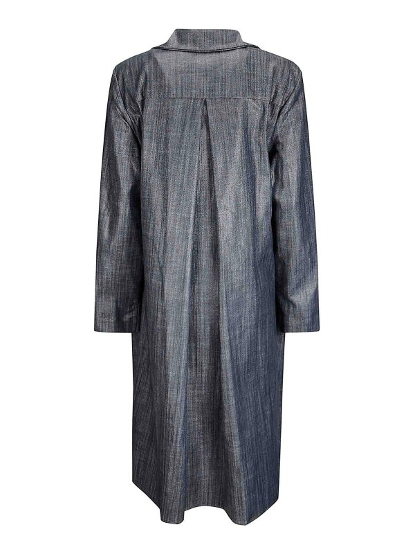 MARIA CALDERARA: giacche blazer online - Giacca lunga in denim medio scuro