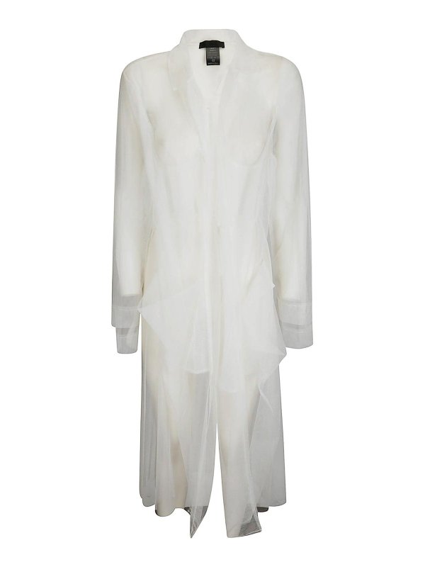 MARIA CALDERARA: トレンチコート - トレンチコート - 白