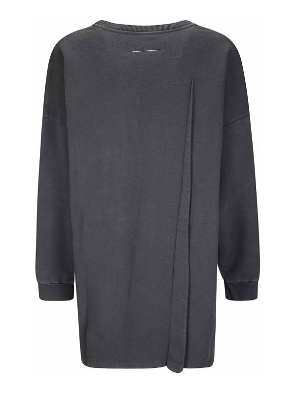MM6 MAISON MARGIELA: short dresses online - Mini long -sleeved cotton dress