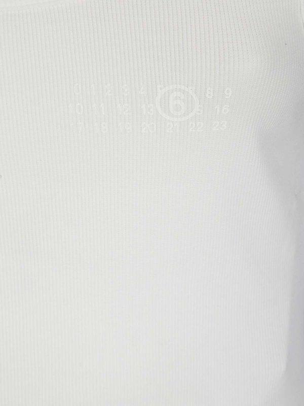 The Best Shops MM6 MAISON MARGIELA: Tops und Tank Tops - Top - Creme