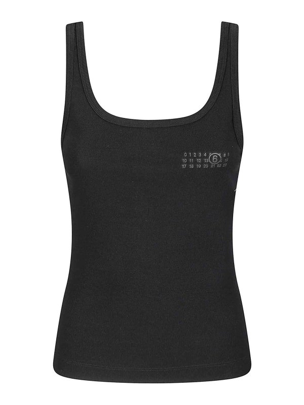 MM6 MAISON MARGIELA: Tops & Débardeurs - Top - Noir