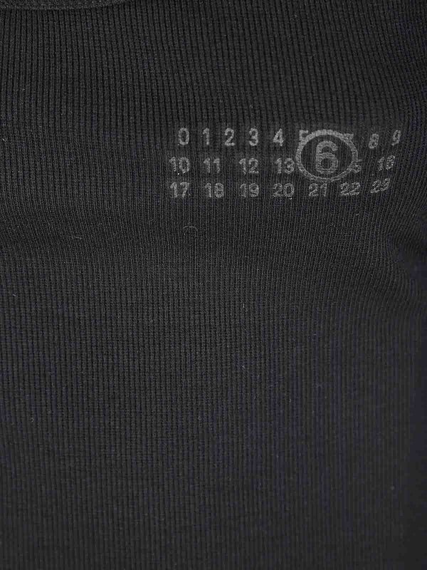 The Best Shops MM6 MAISON MARGIELA: Tops & Débardeurs - Top - Noir