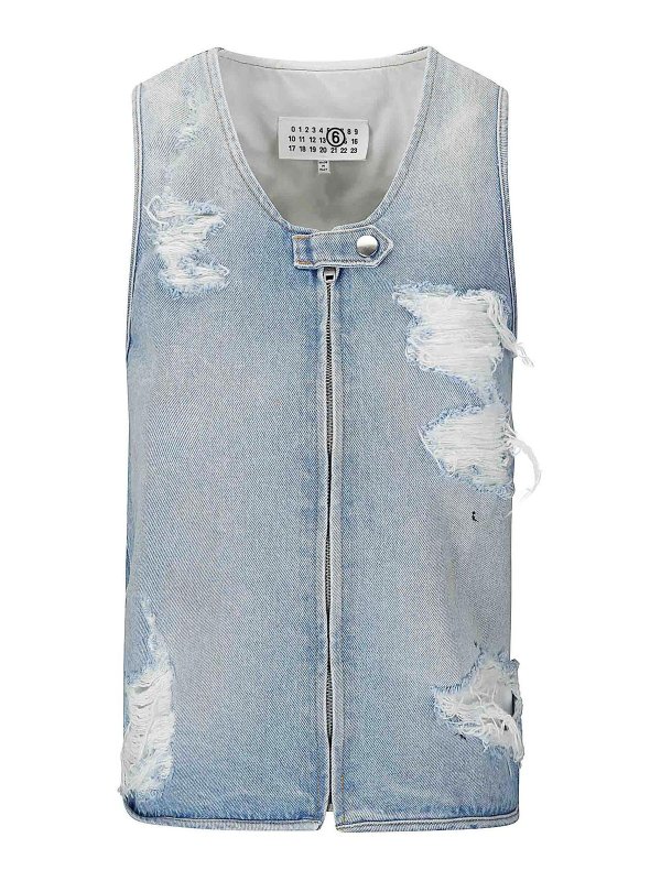 MM6 MAISON MARGIELA: gilet - Top senza maniche