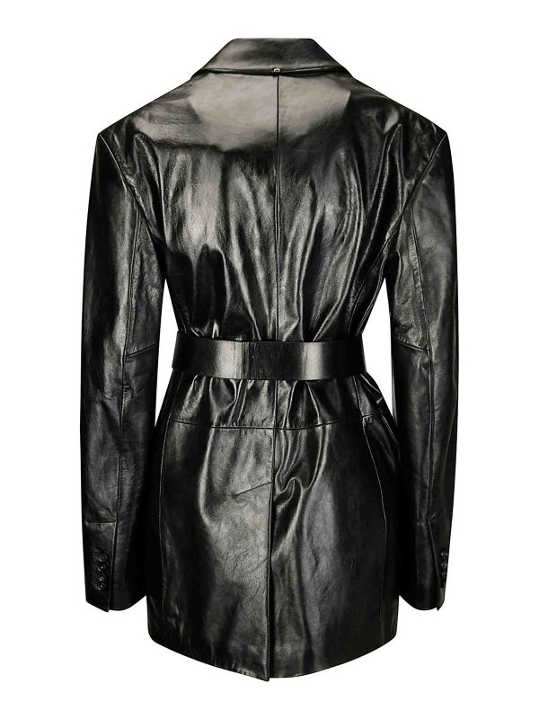 SPORTMAX: blazers online - Lambskin Jacket Over Over