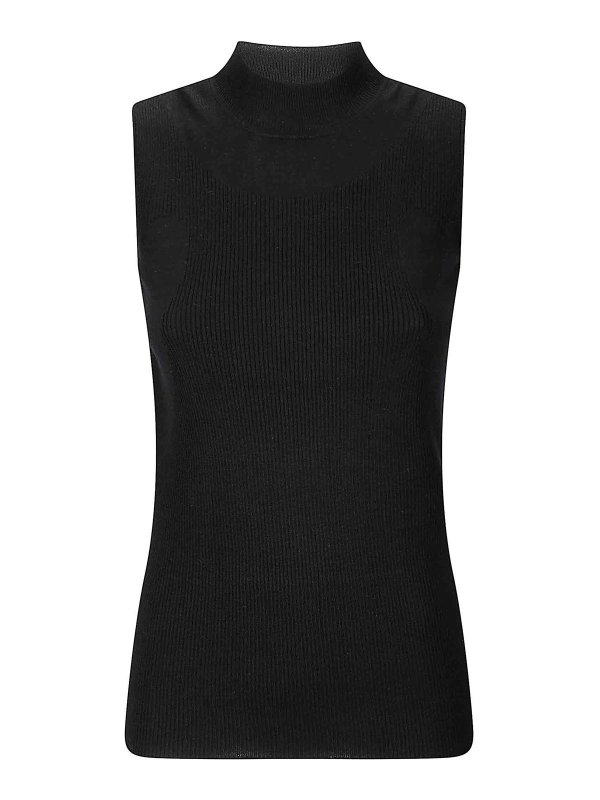 STEFANO MORTARI: Tops & Tank tops - Top in mixed and ribbed
