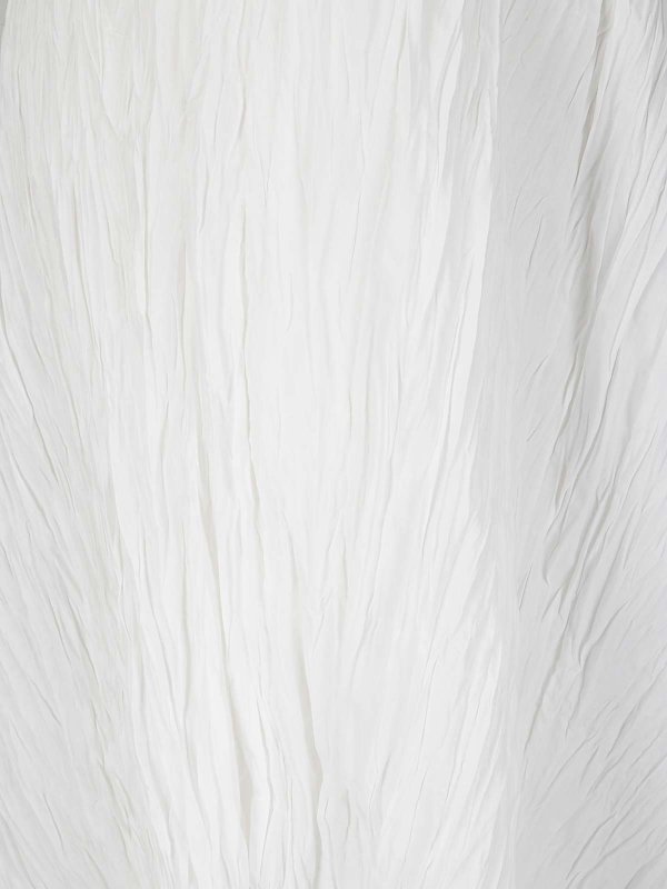 スカート STEFANO MORTARI Women Long Skirts U6223 1 WHITE Stefano Mortari High -waisted pliss skirt - White - Women