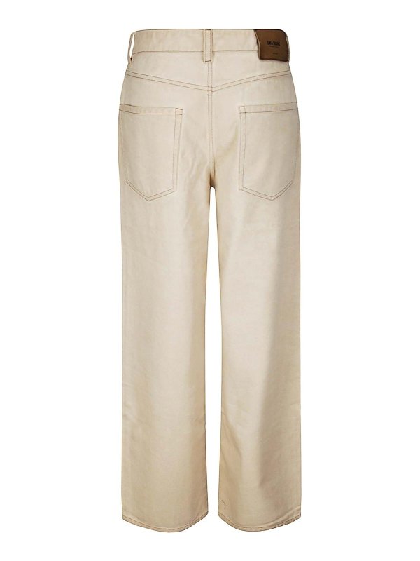 UMA WANG: Trousers Shorts online - Straight cotton trousers