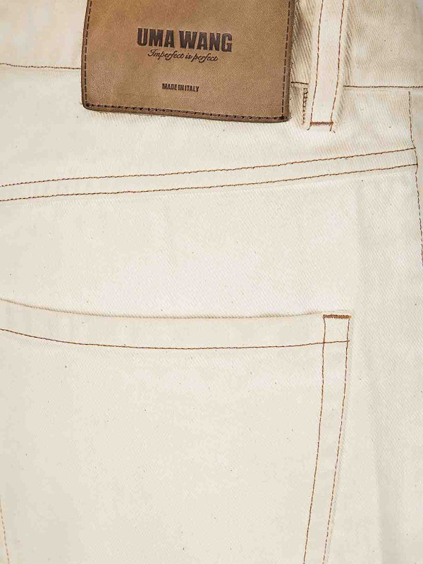 The Best Shops UMA WANG: Trousers Shorts - Straight cotton trousers