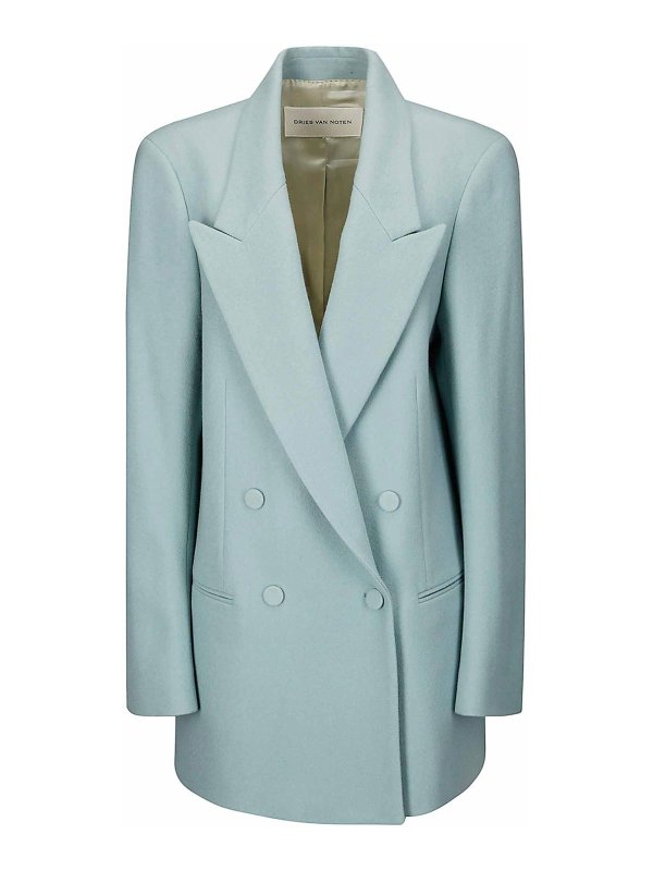 DRIES VAN NOTEN: blazers - Double -breasted wool jacket