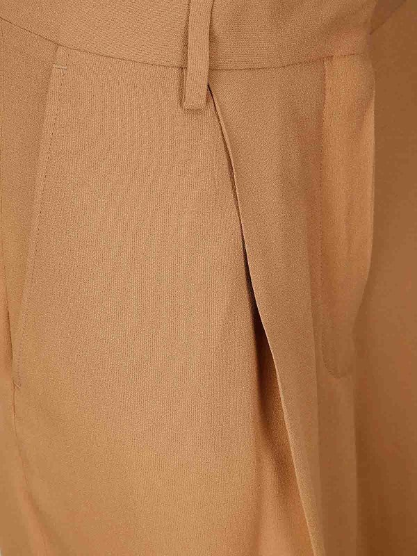 The Best Shops DRIES VAN NOTEN: カジュアルトラウザー - カジュアルパンツ - ブラウン