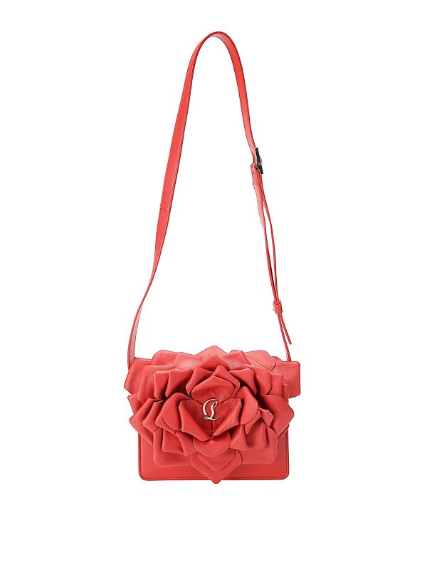 CHRISTIAN LOUBOUTIN: borse a tracolla - Borsa in nappa rossa