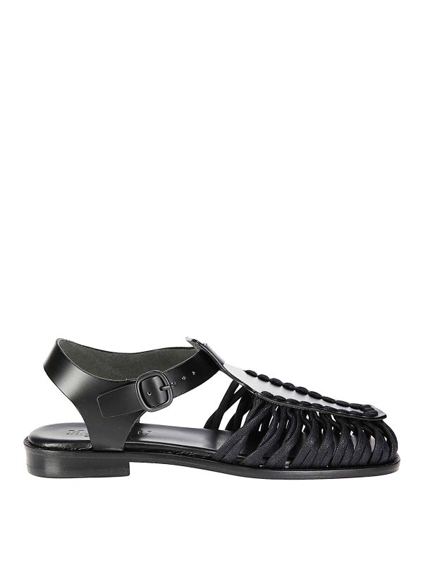 HEREU: sandals - Smooth grain leather sandals